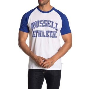Russell Athletic Shirts - Russell Athletic Contrast Raglan Tee Size XL Russell Athletic Shirts - Russell Athletic Contrast Raglan Tee Size XL